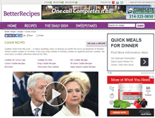 Tablet Screenshot of cookie.betterrecipes.com